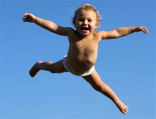 Когда  с папой я играю, в небесах тогда летаю!