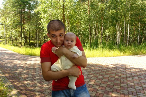 С папой в парке