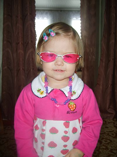 девушка в розовом