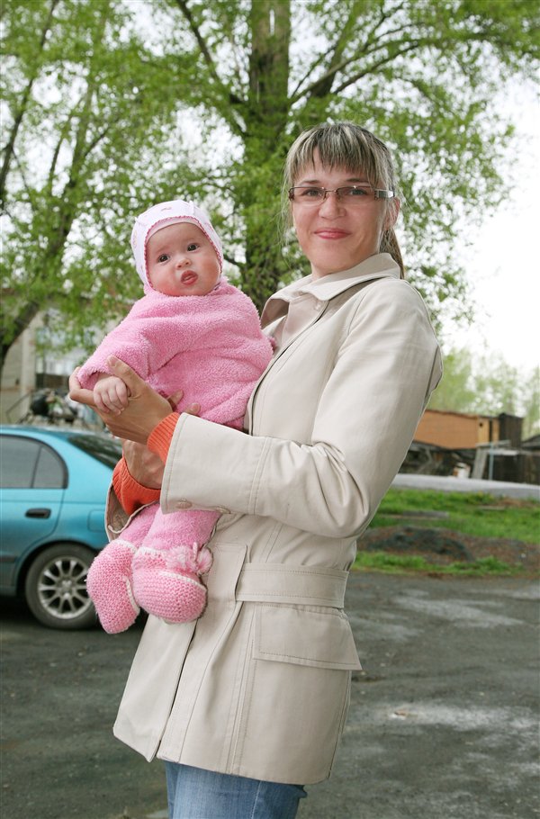 На прогулку с мамочкой...