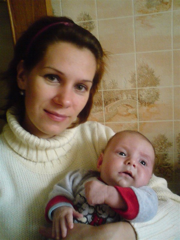 Моя малышка Вероничка,с мамочкой